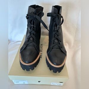 ALL BLACK Tread Camping Bootie 2 Sz 40/9.5